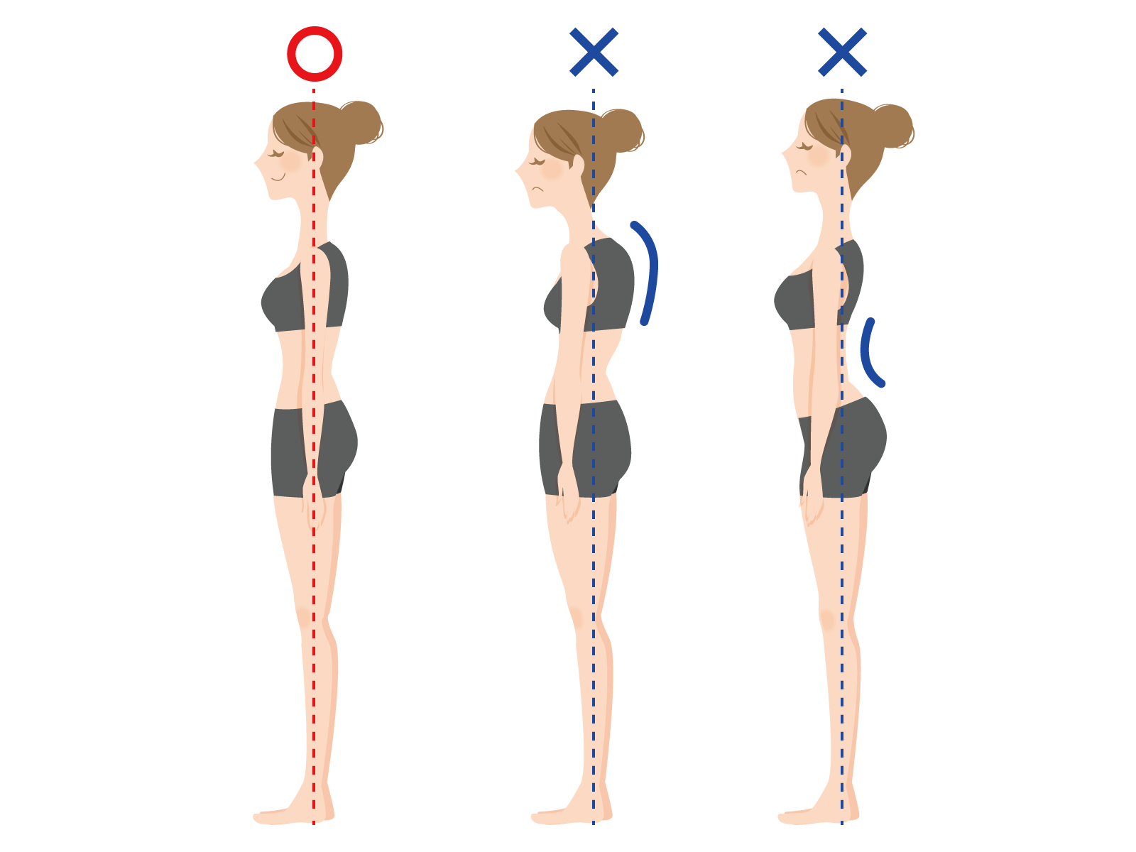 姿勢のイラスト