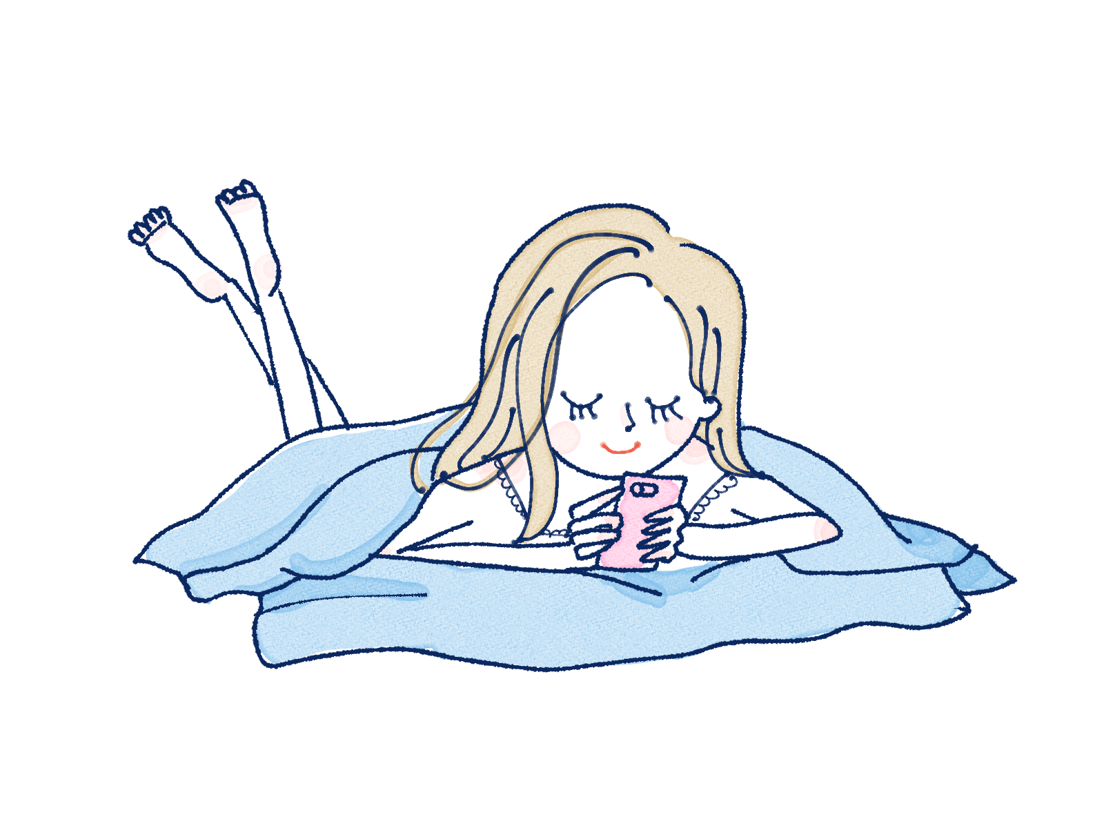 運動不足のイラスト