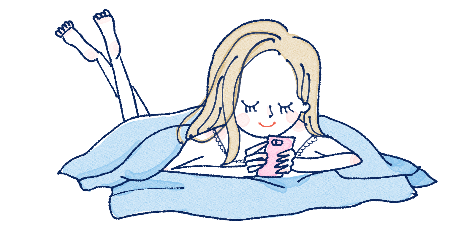 悪い姿勢のイラスト